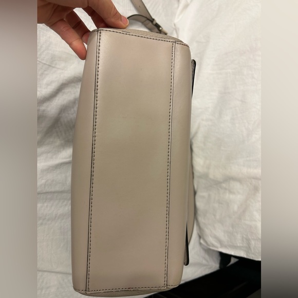 Kate Spade Laurel Magnolia Leather Purse Taupe Beige Classic - Picture 3 of 11